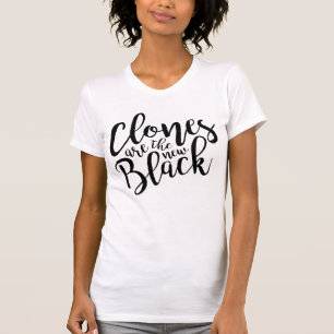 T-shirt Orphelin noir Les clones sont le nouveau noir
