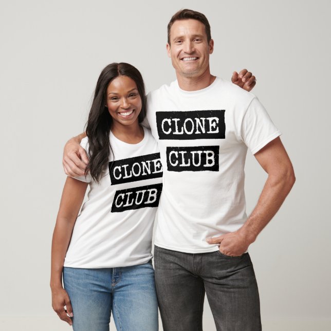 T-shirt Orphelin noir | Typographie du Clone Club (Unisexe)
