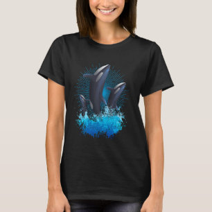 T-shirt Orque Baleine Océan Animal Dauphin Mer Orque Poiss