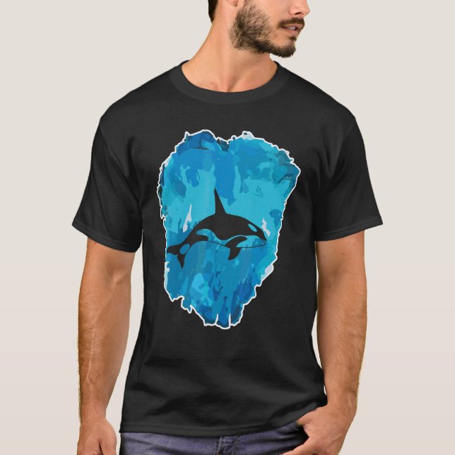 T-shirt Orque dans un bloc de glace pour l'éternité (Devant)