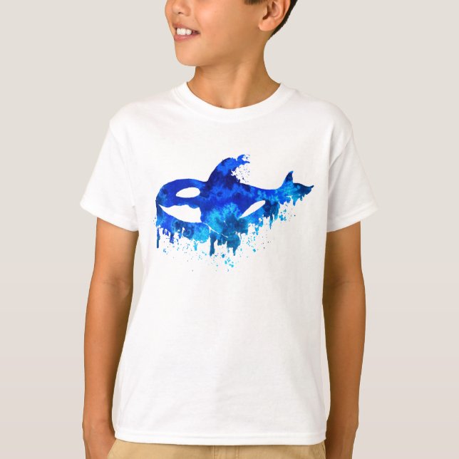 T-shirt Orque qui dégouline de bleu (Devant)