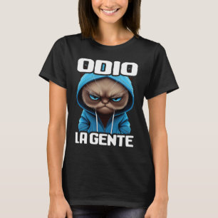 T-shirt Orso Divertente Regalo I Hait People I Odio La Gen
