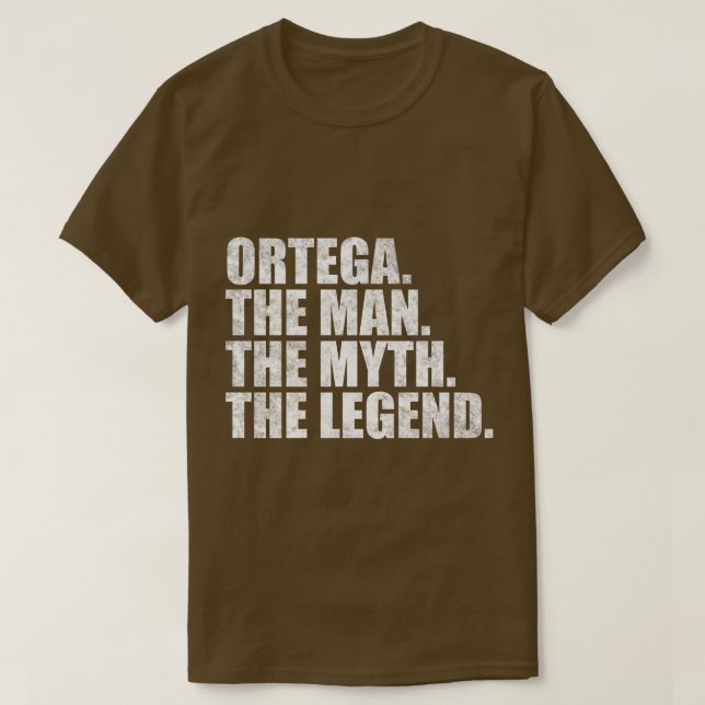 T-shirt Ortega Ortega Nom de famille Ortega nom de famille (Design devant)