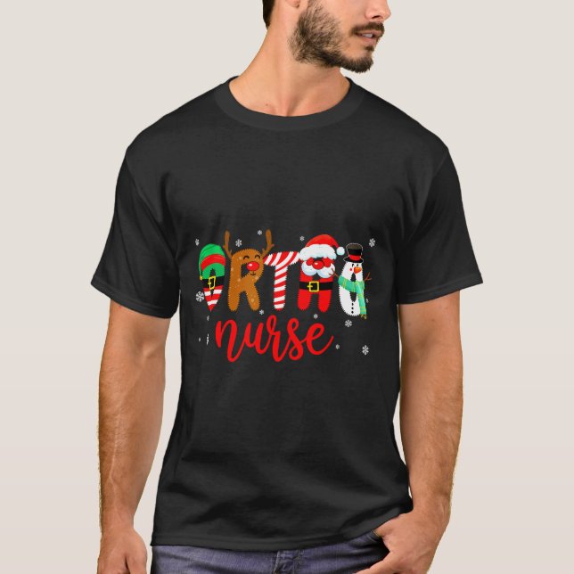 T-shirt Ortho Nurse Christmas Shirt Nurse Xmas Party Cna N (Devant)