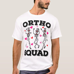 T-shirt Ortho Squad Danser Squelette Valentine Hommes