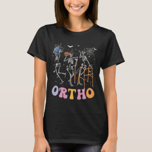 T-shirt Ortho Squad Halloween Citrouille Danser Orthopédiq