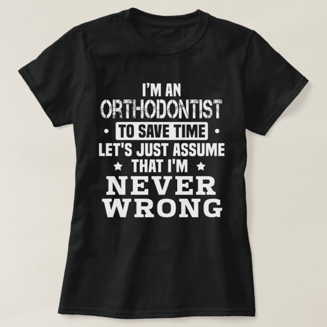 T-shirt Orthodontiste (Design devant)