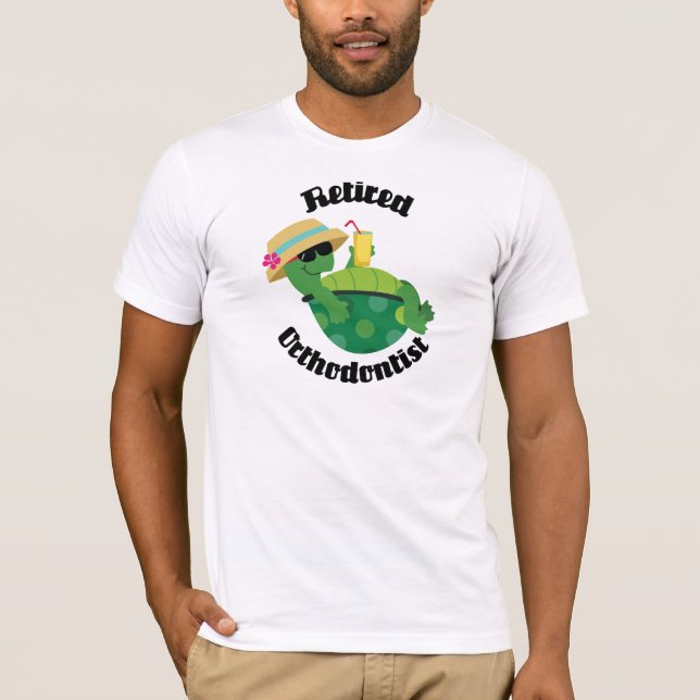 T-shirt Orthodontiste retraité (tortue) (Devant)