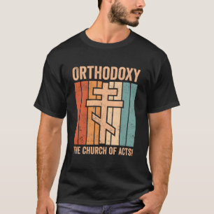 T-shirt Orthodoxie Croix Orthodoxe Orthodoxie L'Église D'U
