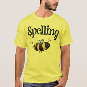T-shirt Orthographe Bee Buzzing concours d'orthographe Bee