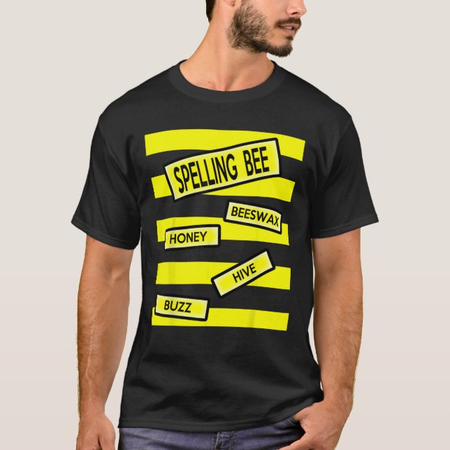T-shirt Orthographe Bee Funny Pun Enseignant Costume Hallo (Devant)