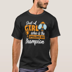 T-shirt Orthographe Bee Girl Compétitive Speller Word Sp N