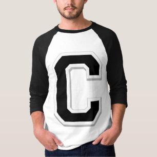 T-shirt Orthographiez-le chemise noire initiale de
