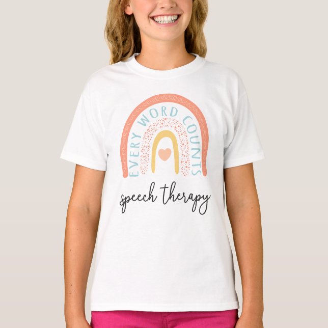 T-shirt Orthophonie II - Chaque Mot Compte (Devant)