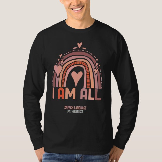 T-shirt Orthophoniste Assistante Rainbow Ther (Devant)