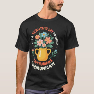 T-shirt Orthophoniste Jardin Slp Communicati