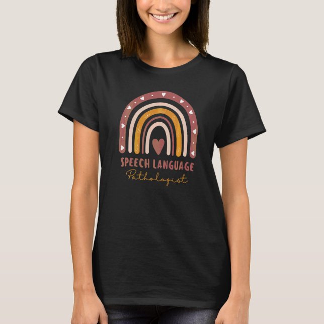 T-shirt Orthophoniste Rainbow Speech Therapy (Devant)