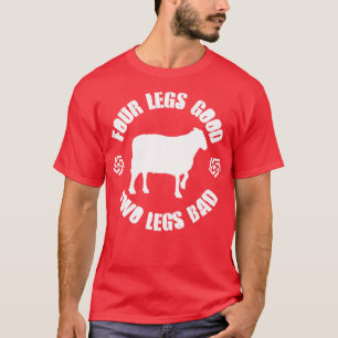 T-shirt Orwell Animal Farm Quatre Jambes Bon Deux Jambes M