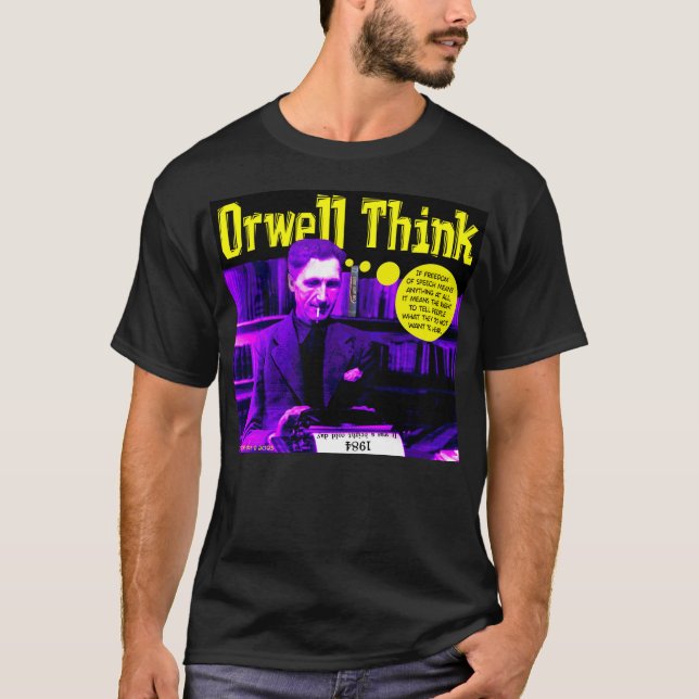 T-shirt Orwell Think (Devant)