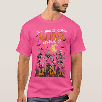 T-shirt Os Bones Secs Revivent Ezéchiel 37 Squelette Drôle