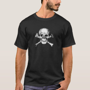 T-shirt Os de crâne et de croix