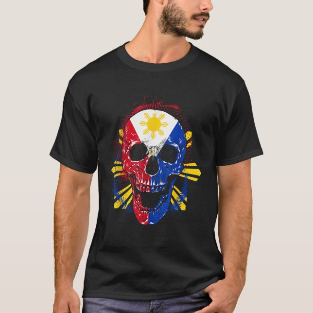 T-shirt Os Drapeau Halloween philippin Pinoy Philippi (Devant)