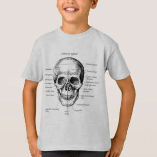 T-shirt Os du crâne humain