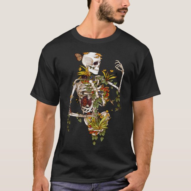 T-shirt Os et botanique (Devant)