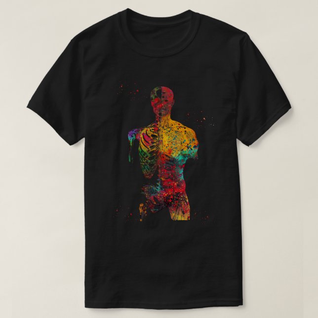 T-shirt Os et Muscles du Torso (Design devant)