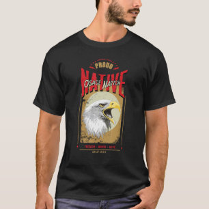 T-shirt Osage Nation Amérindien Esprit d'aigle Vintage