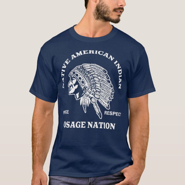 T-shirt Osage Nation Cadeau inspiré par les Amérindiens (Devant)