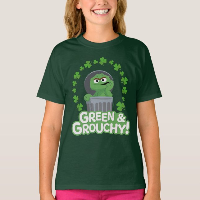 T-shirt Oscar | Green & Grouchy ! (Devant)