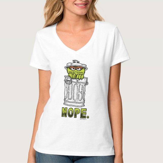 T-shirt Oscar le Grouch - Non. (Devant)