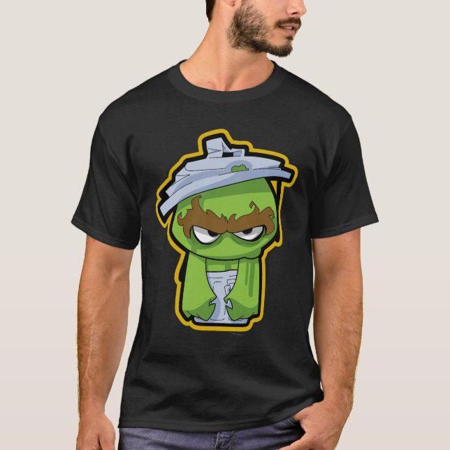 T-shirt Oscar le Grouch Zombie (Devant)