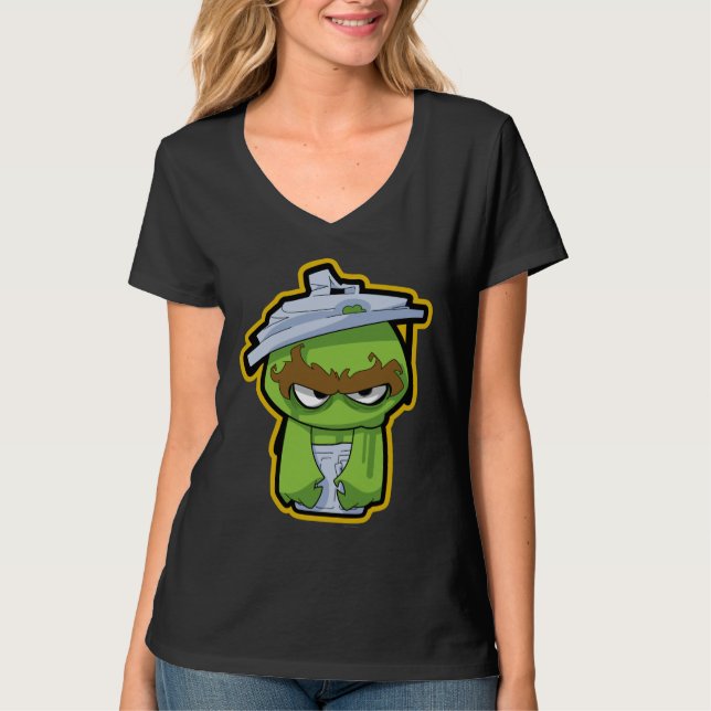 T-shirt Oscar le zombie grouch (Devant)