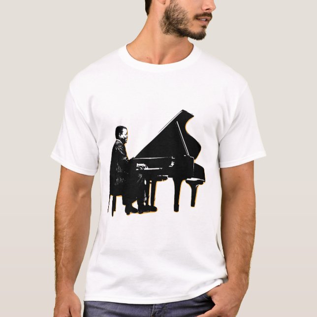 T-shirt Oscar Peterson Sur Les Clés (Devant)
