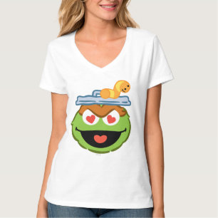 T-shirt Oscar Souriant visage avec des yeux en forme de co