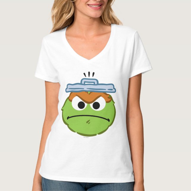 T-shirt Oscar visage en colère (Devant)