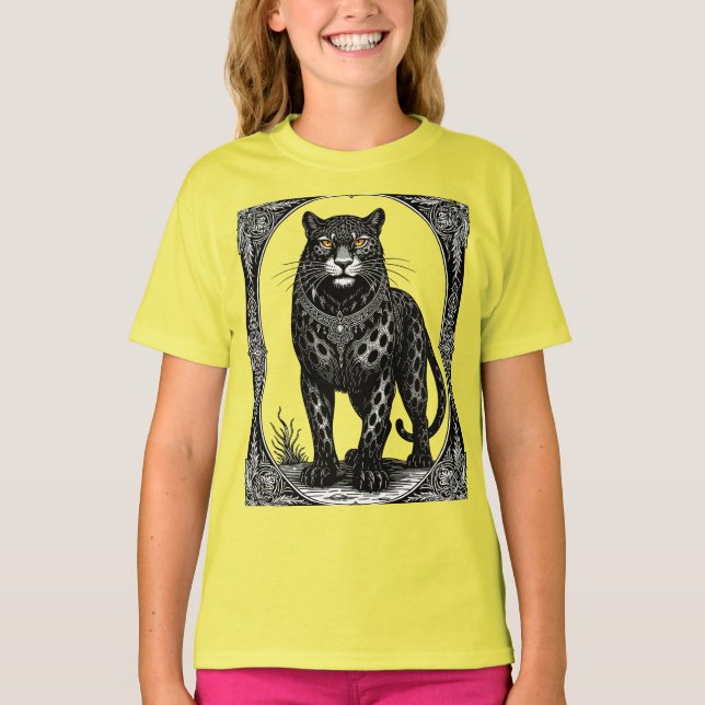 T-shirt Ose Ars Goetia Démon Léopard (Devant)