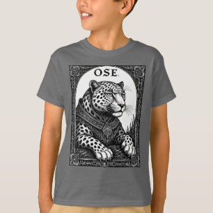 T-shirt Ose le léopard goétique s'élève