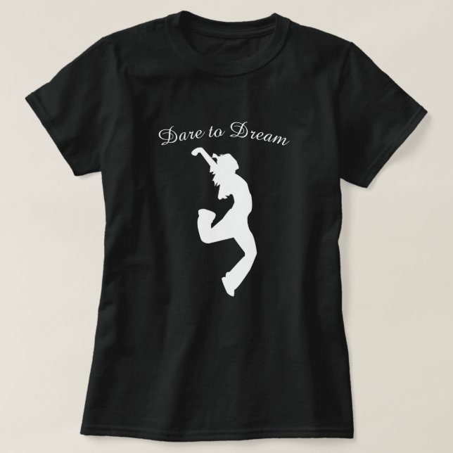 T-shirt Oser rêver Danse moderne Sauter (Design devant)
