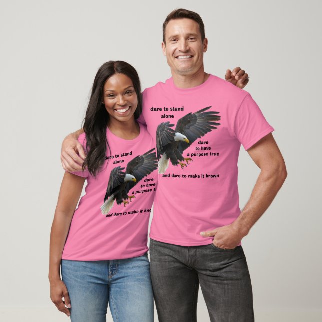T-shirt Oser se tenir seul, American Bald Eagle Edition (Unisexe)