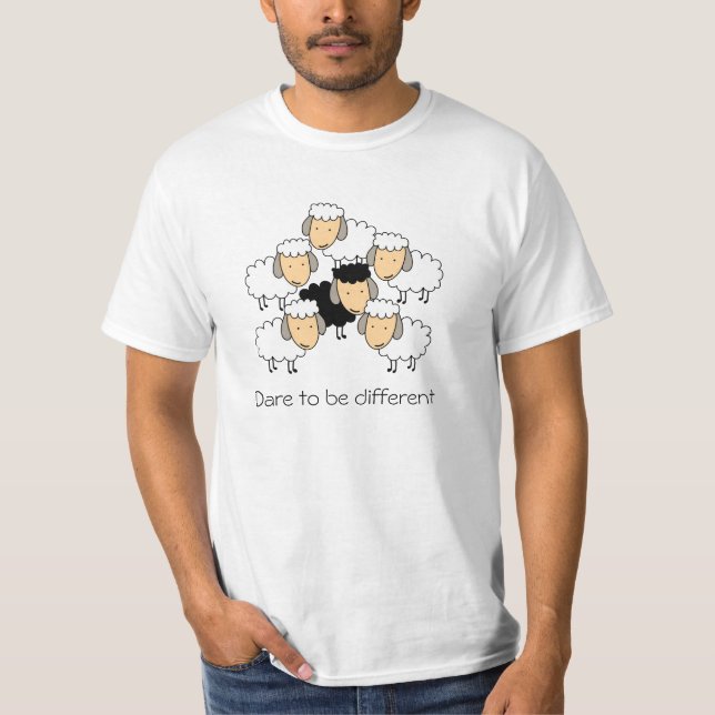 T-shirt Osez être différent Mouton noir (Devant)