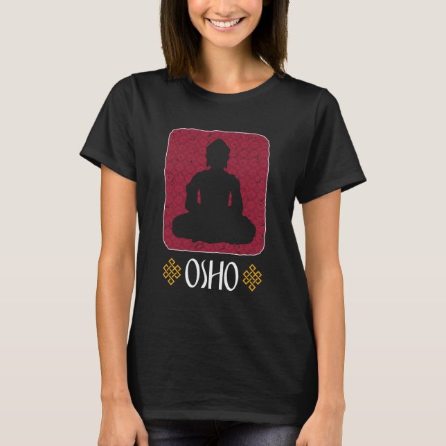 T-shirt Osho T Chemise Méditation T Chemise Yoga Spirituel (Devant)