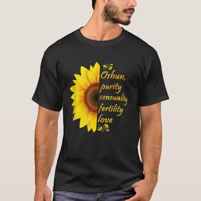 T-shirt Oshun Orishas déesse Oxum Ifa Yoruba religion Hol (Devant)