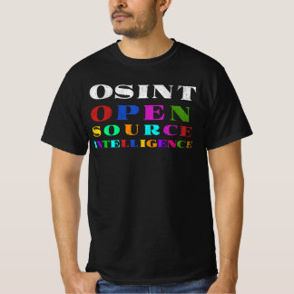 T-shirt OSINT Open Source Intelligence | Cyber sécurité