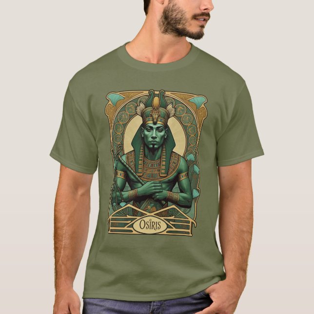 T-shirt Osiris, Pharaon-Dieu et Maître Divin des Morts (Devant)