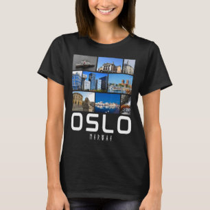 T-shirt Oslo Norvège Sites célèbres Oslo