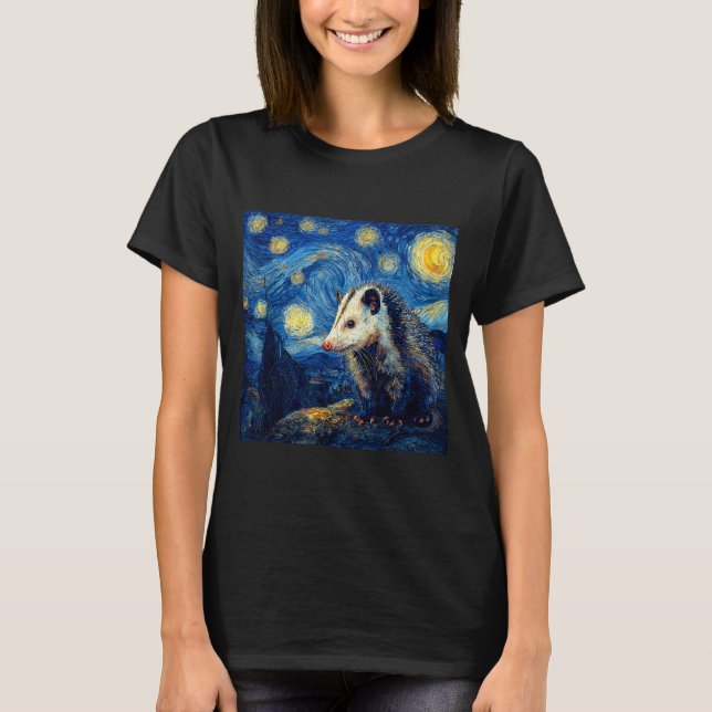 T-shirt Ossum Ssum Van Gogh Starry Night  (Devant)