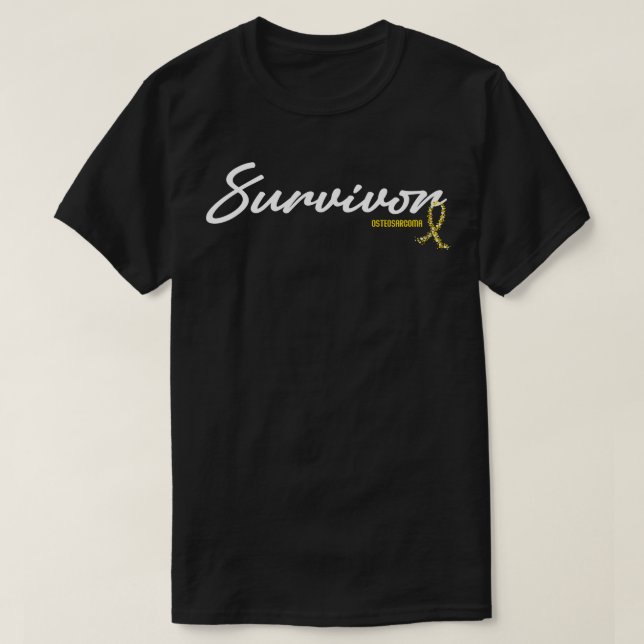 T-shirt Ostéosarcome Sensibilisation Survivant Parties sci (Design devant)
